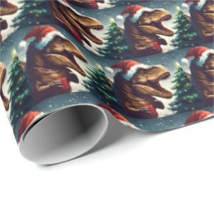 Christmas T-Rex 1 Wrapping Paper