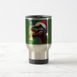Christmas T-Rex 2 Travel Mug