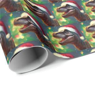 Christmas T-Rex 2 Wrapping Paper