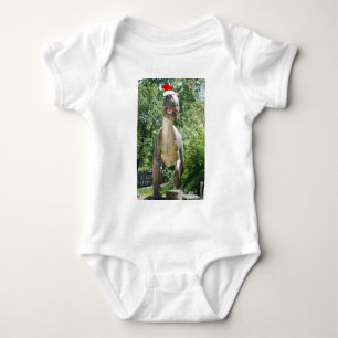 Christmas T-Rex Baby Bodysuit