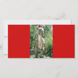 Christmas T-Rex Dinosaur Holiday Card