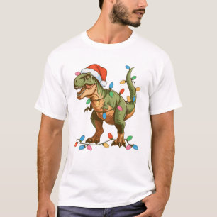 Christmas T Rex Dinosaur Xmas Dino Tyrannosaurus T-Shirt