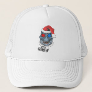 Christmas T Rex Trucker Hat