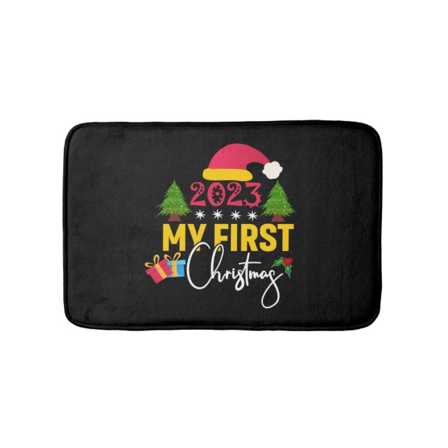 Christmas T-shirt 0   Bath Mat (Front)