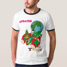"Christmas T-Shirt Design: 'Updated Santa'.