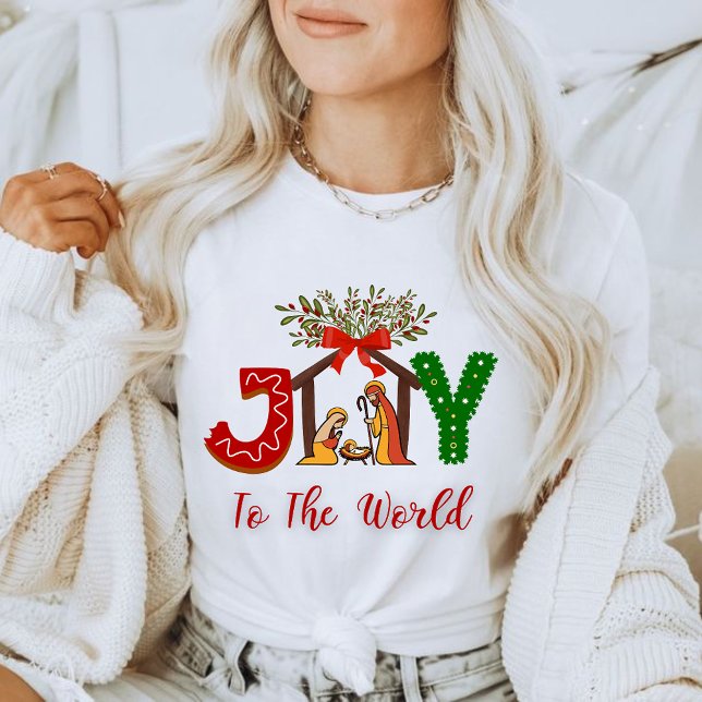 christmas t-shirt joy to the world (Creator Uploaded)