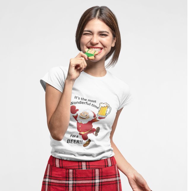 Christmas T-Shirt - TIme For a Beer (Creator Uploaded)