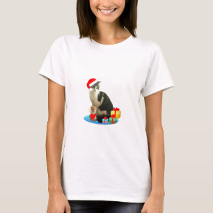 Christmas tabby cat and cute little angel T-Shirt