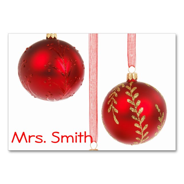 Christmas Table Card (Front)