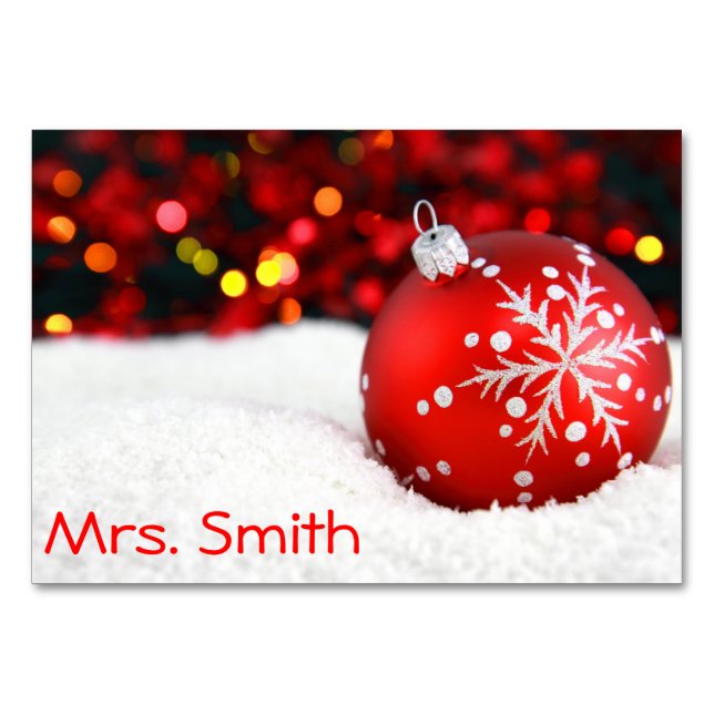 Christmas Table Card (Front)