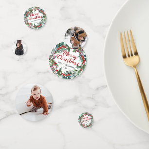Christmas table custom Photo Confetti