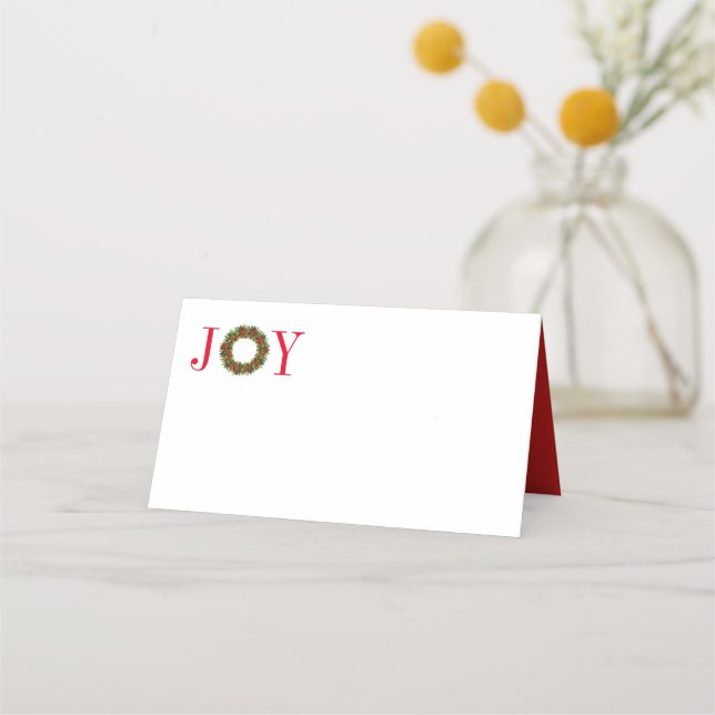 Christmas Table Place Cards (Front)