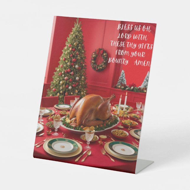 Christmas table prayer sign (Front)