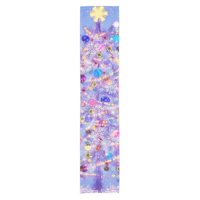 Christmas Table Runner Beautiful Christmas Tree (Front)