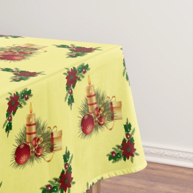 Christmas Tablecloth, Christmas Candle Tablecloth (In Situ)