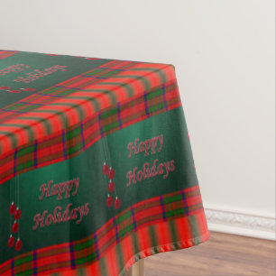 Christmas Tablecloth, Happy Holidays Tablecloth