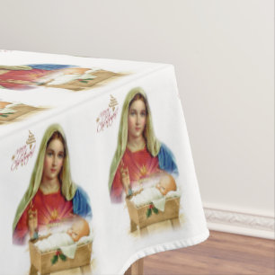 Christmas Tablecloth, Jesus Christ Tablecloth