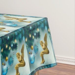Christmas Tablecloth, Merry Christmas, Angel Tablecloth