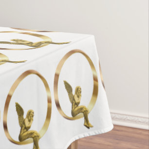 Christmas Tablecloth, Merry Christmas, Angel Tablecloth