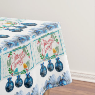 Christmas Tablecloth, Merry Christmas Tablecloth