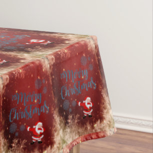 Christmas Tablecloth, Merry Christmas Tablecloth