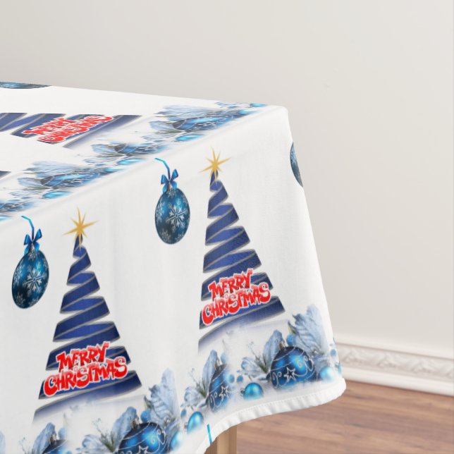 Christmas Tablecloth, Merry Christmas Tablecloth (In Situ)