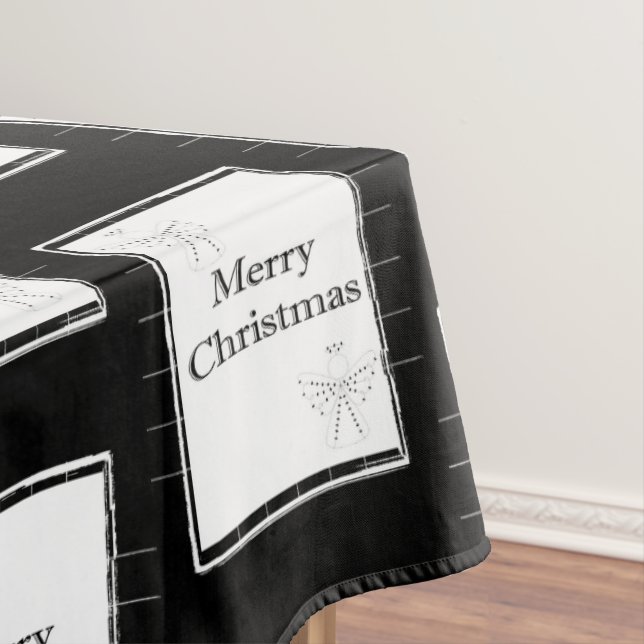 Christmas Tablecloth, Merry Christmas Tablecloth (In Situ)