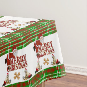 Christmas Tablecloth, Merry Christmas Tablecloth