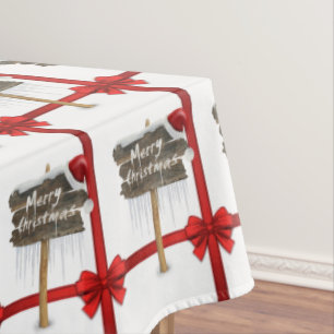 Christmas Tablecloth, Merry Christmas Tablecloth
