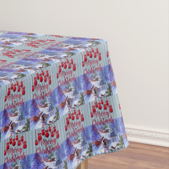 Christmas Tablecloth, Merry Christmas Tablecloth (In Situ)