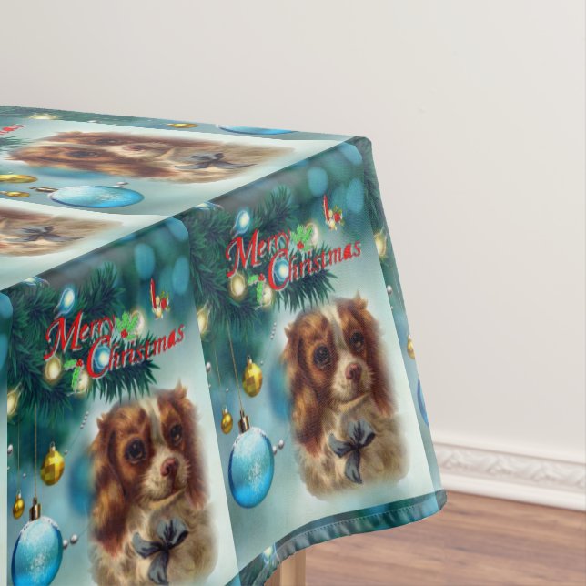 Christmas Tablecloth, Merry Christmas Tablecloth (In Situ)