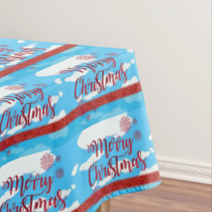 Christmas Tablecloth, Merry Christmas Tablecloth