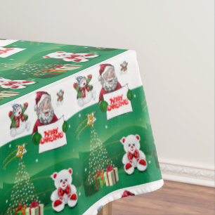 Christmas Tablecloth, Merry Christmas Tablecloth