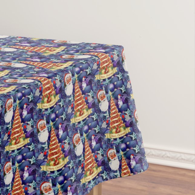 Christmas Tablecloth, Merry Christmas Tablecloth (In Situ)