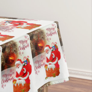 Christmas Tablecloth, Merry Christmas Tablecloth