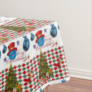 Christmas Tablecloth, Merry Christmas Tablecloth