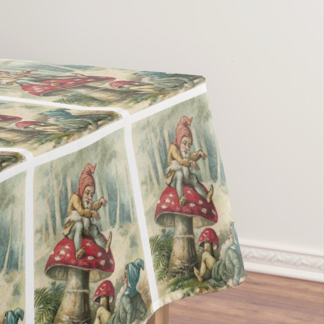 Christmas Tablecloth, Merry Christmas, Vintage Tablecloth (In Situ)