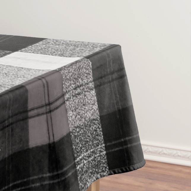 Christmas Tablecloth Red XMAS Truck Plaid (In Situ)