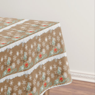 Christmas Tablecloth, Reindeer Tablecloth
