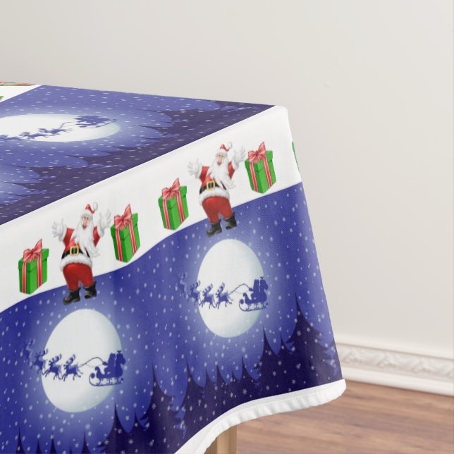 Christmas Tablecloth, Santa Tablecloth (In Situ)
