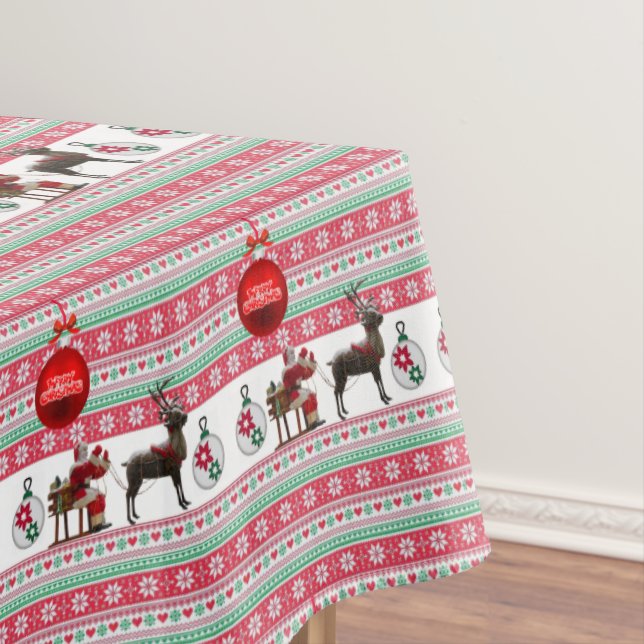 Christmas Tablecloth, Santa Tablecloth (In Situ)
