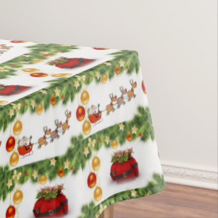 Christmas Tablecloth, Santa Tablecloth