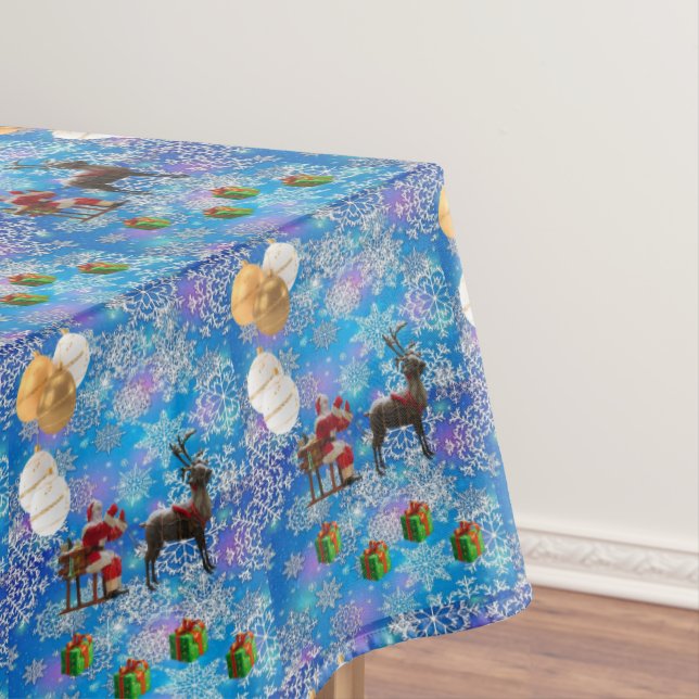 Christmas Tablecloth, Santa Tablecloth (In Situ)