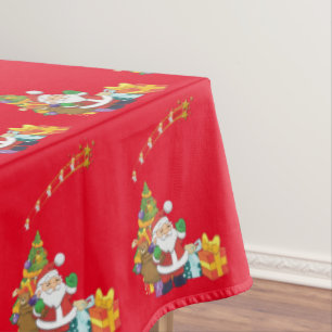 Christmas Tablecloth, Santa Tablecloth