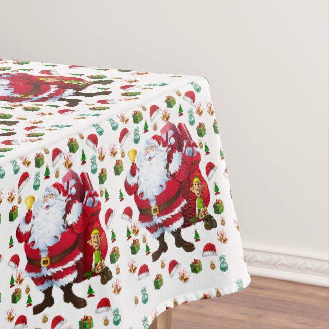 Christmas Tablecloth, Santa Tablecloth (In Situ)