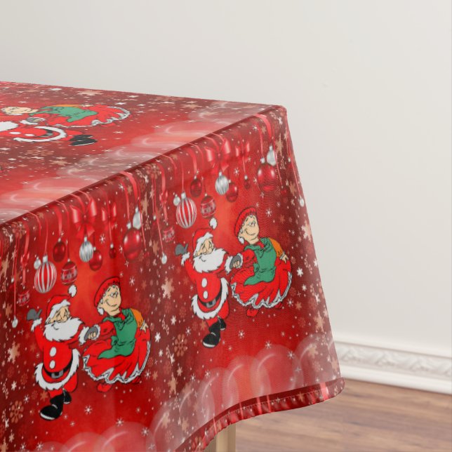 Christmas Tablecloth, Santa Tablecloth (In Situ)