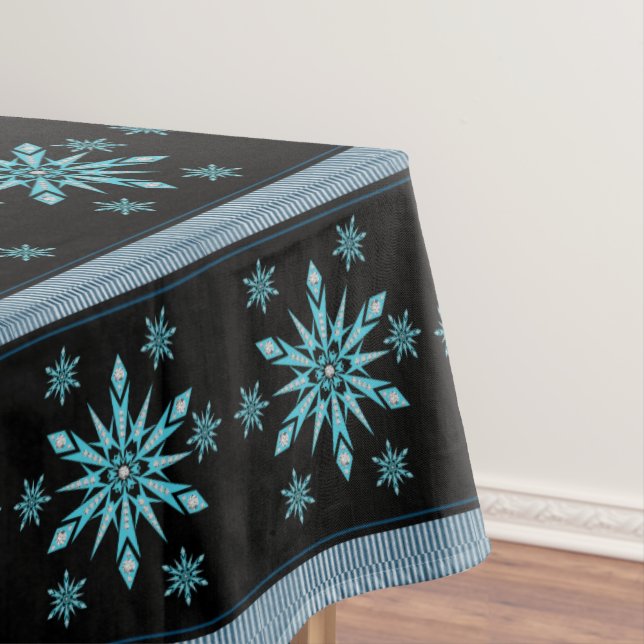 Christmas Tablecloth, Snowflake Tablecloth (In Situ)