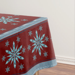 Christmas Tablecloth, Snowflake Tablecloth
