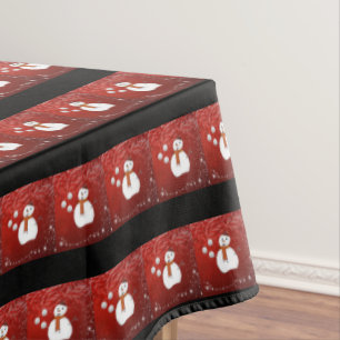 Christmas Tablecloth, Snowman Tablecloth