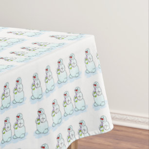 Christmas Tablecloth, Snowman Tablecloth